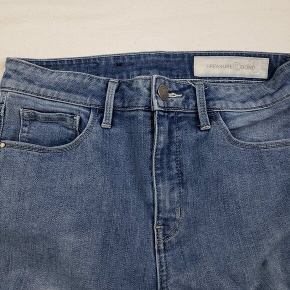 Treasure & Bond Charity Skinny High Rise Size 26 Light Wash Slim Stretch Denim - Picture 6 of 13